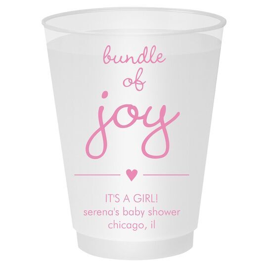 Heart Bundle of Joy Shatterproof Cups